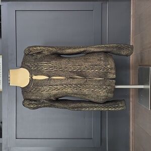 Express Black and Gold Women's Cardigan